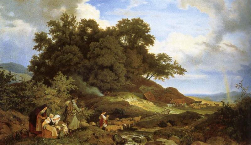 ralph vaughan willams a bohemian landscape with shepherds oil painting picture